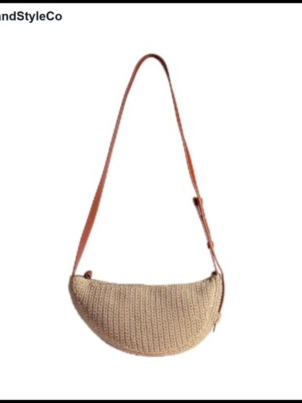Boho Woven Crossbody Bag with Adjustable Strap for Summer Travel Beach